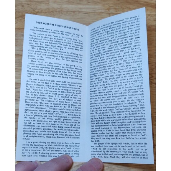 Vintage Religious Christian Track "Gods Work The Guide For Youth" 1970s - Picture 3 of 5